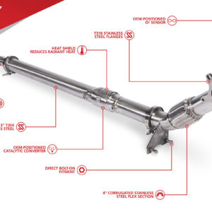 Downpipe Unitronic - 2.0 TFSI EA113 FWD - UH001-EXA