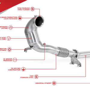 Downpipe Performance Unitronic pour 2.0TSI EA888 EVO4 FWD - UH071-EXA