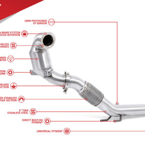 Downpipe Unitronic pour Jetta et Golf 1.4TSI EA211 Gen2 - UH035-EXA
