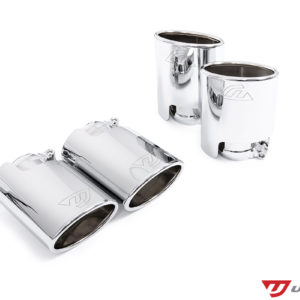 Embouts d'échappement Oval Chrome Unitronic UH058-EXA - VW Golf R MK7/8
