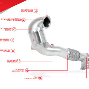 Unitronic Performance Downpipe 2.0TSI MQB EA888.3 AWD - UH077-EXA