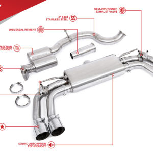 Système d'Echappement Cat-Back Unitronic pour 8Y S3 - UH064-EXA