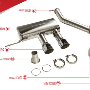 Système d'échappement Cat-back Unitronic pour MK6 Golf R - UH008-EXA