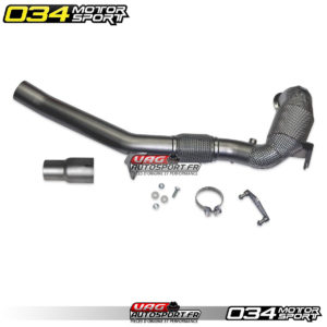 Downpipe de course en acier inoxydable 034Motorsport pour Mk8 GTI - 034-105-4053