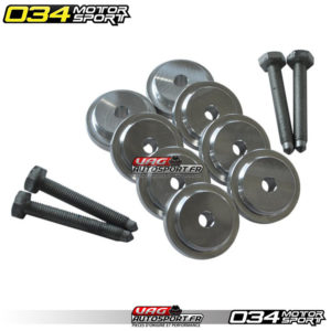Inserts de Fixation en Aluminium Usiné pour Berceau Avant - Audi Châssis court - 034-601-0001 - 034Motorsport