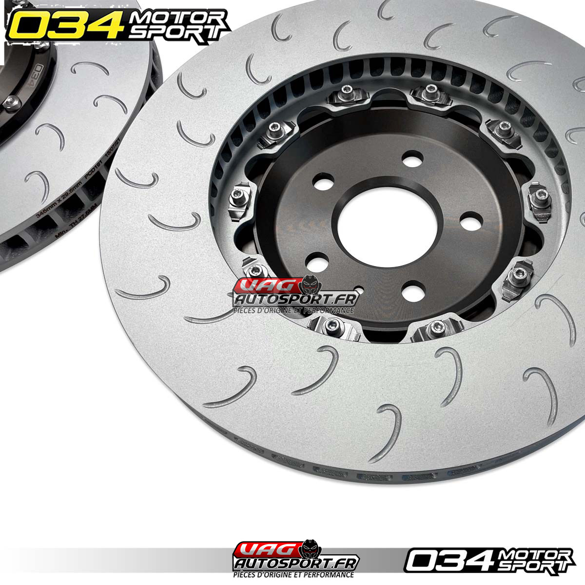 Kit d'Amélioration 2 Pièces De Rotor de Frein Avant Flottant pour Audi B8/B8.5 S4/S5/Q5 - 034-301-1007 - 034Motorsport – Image 4