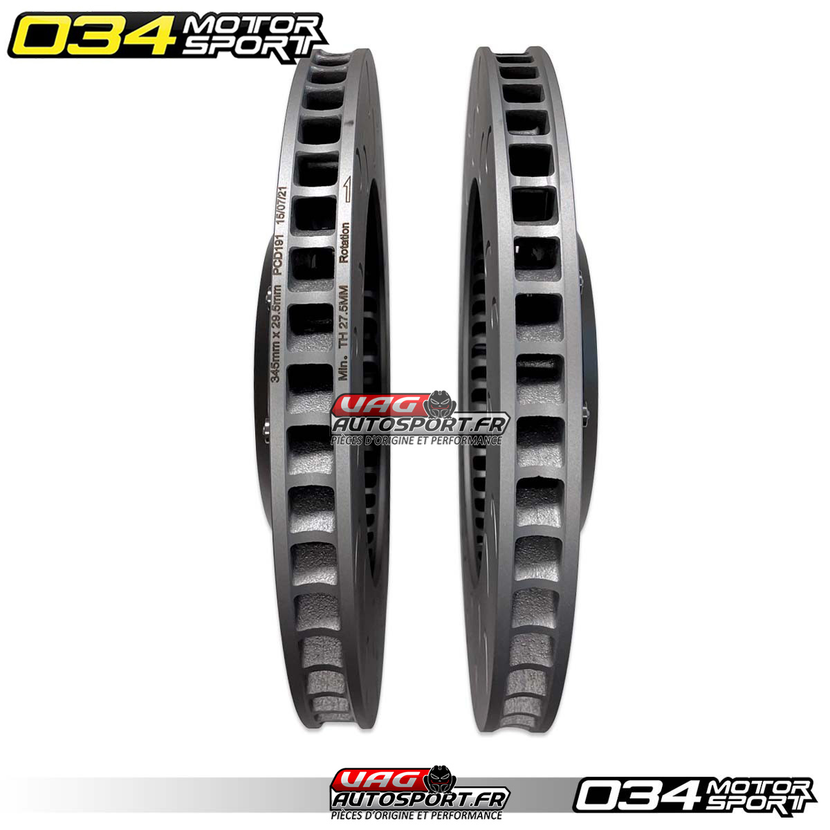 Kit d'Amélioration 2 Pièces De Rotor de Frein Avant Flottant pour Audi B8/B8.5 S4/S5/Q5 - 034-301-1007 - 034Motorsport – Image 6