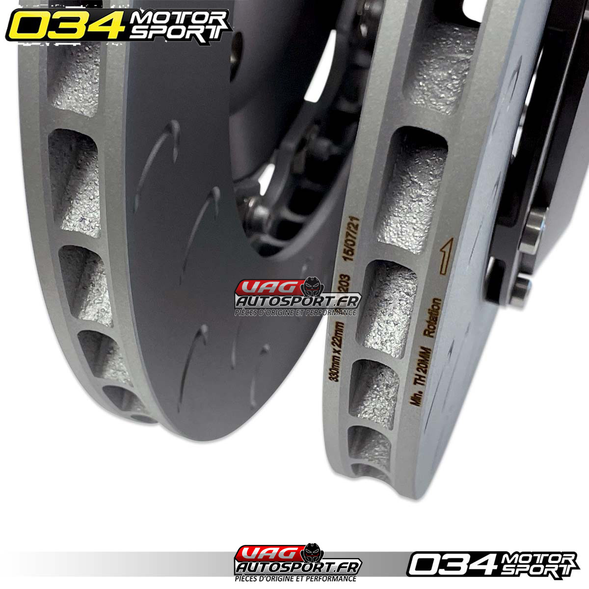 Kit de mise à niveau 2 pièces Rotor de frein arrière flottant pour Audi B8/B8.5 S4/S5 et Q5/SQ5 - 034-301-2007 - 034Motorsport – Image 6