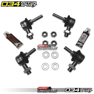 Kit de réfection pour Barre Stab Dynamic+ en Aluminium Usiné ajustable - Mk5/6 VW GTI/GLI/R32/Jetta et Audi A3 8P - 034-402-Z048 - 034Motorsport
